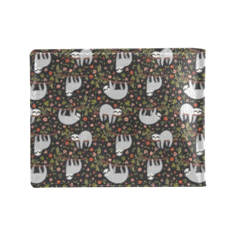 Sloth Cute Design Themed Print Men's ID Card Wallet