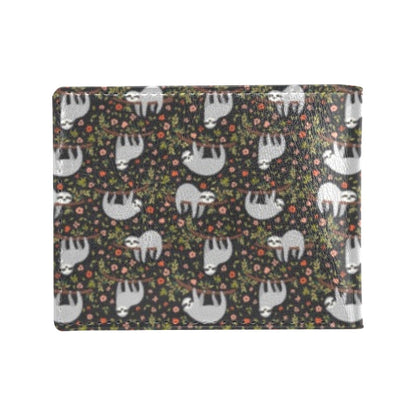 Sloth Cute Design Themed Print Men's ID Card Wallet