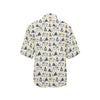 Campfire Pattern Print Design 01 Women's Hawaiian Shirt