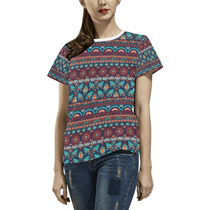 Suzani Print Design LKS302 Women's  T-shirt