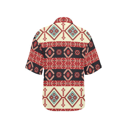Navajo Pattern Print Design A05 Women's Hawaiian Shirt