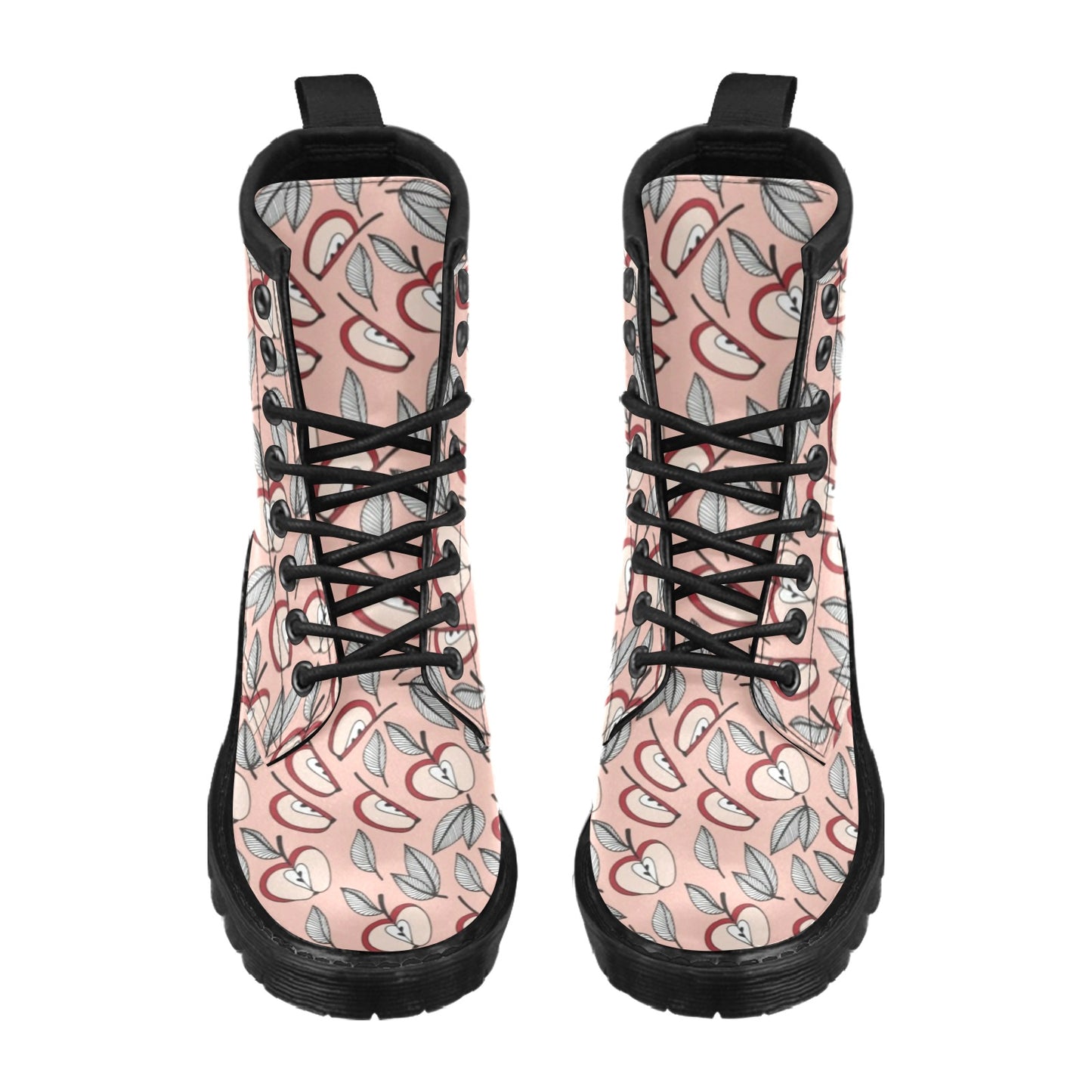 Apple Pattern Print Design AP04 Women's Boots
