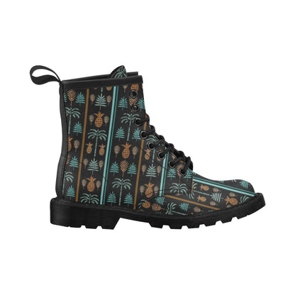 Hawaiian Themed Pattern Print Design H023 Women's Boots