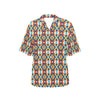 Aztec Pattern Print Design 01 Women's Hawaiian Shirt