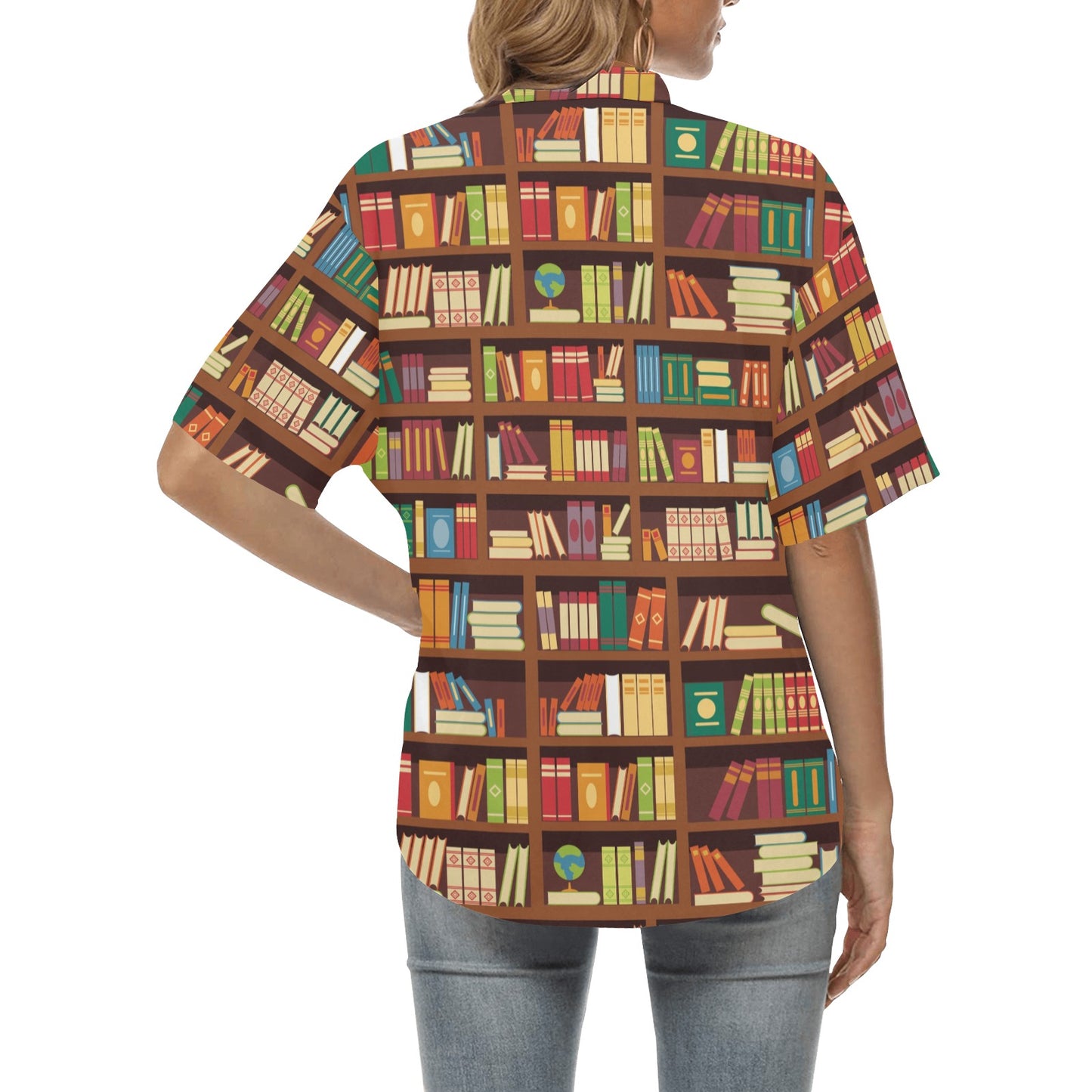 Book Pattern Print Design 06 Women's Hawaiian Shirt