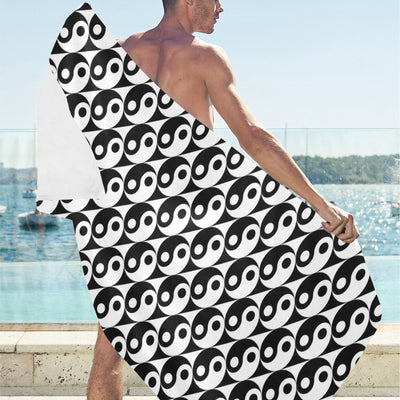 Yin Yang Print Design LKS304 Beach Towel 32" x 71"