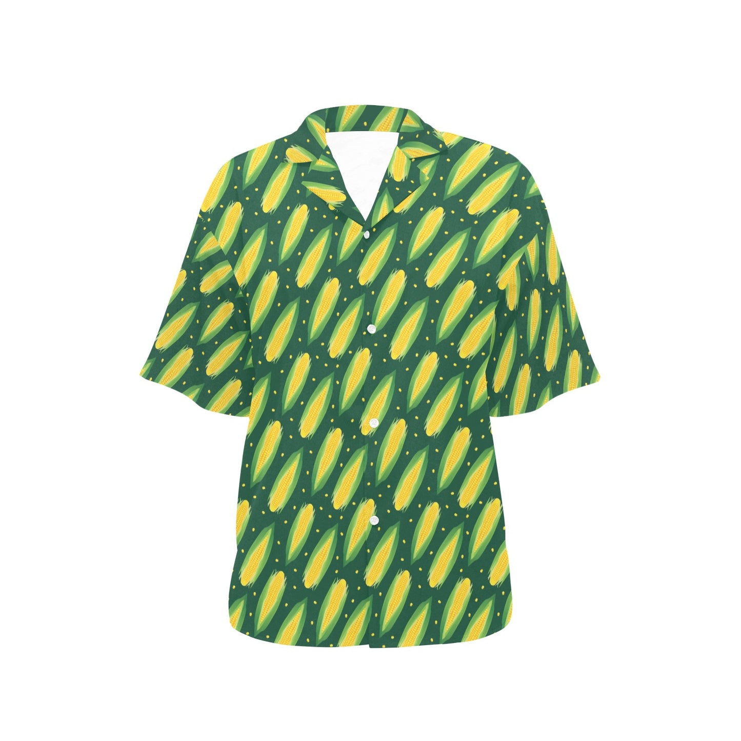 Corn Pattern Print Design 03 Women's Hawaiian Shirt