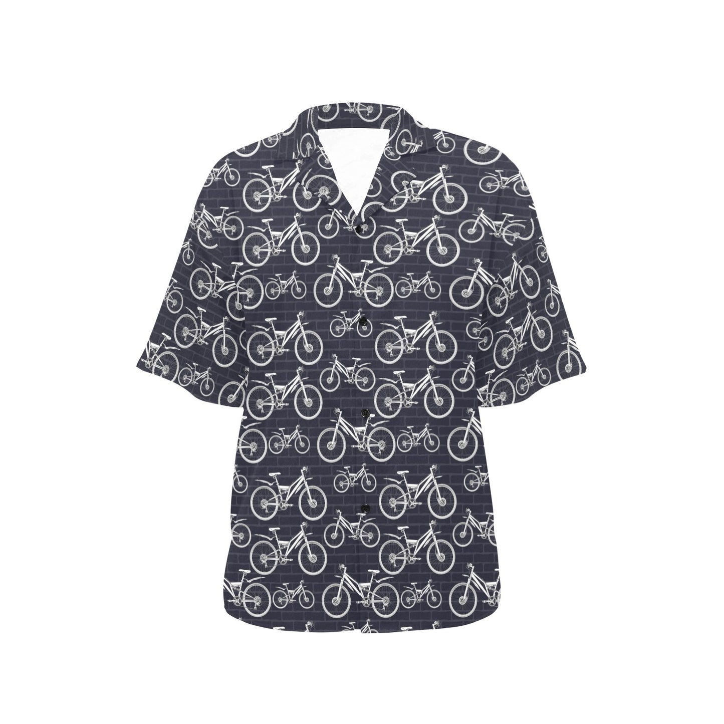 Mountain bike Pattern Print Design 02 Women's Hawaiian Shirt