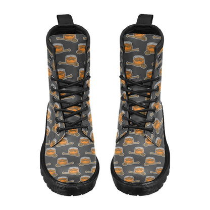 Honey Bee Print Design LKS305 Women's Boots