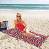 Vampire Lips Print Design LKS305 Beach Towel 32" x 71"