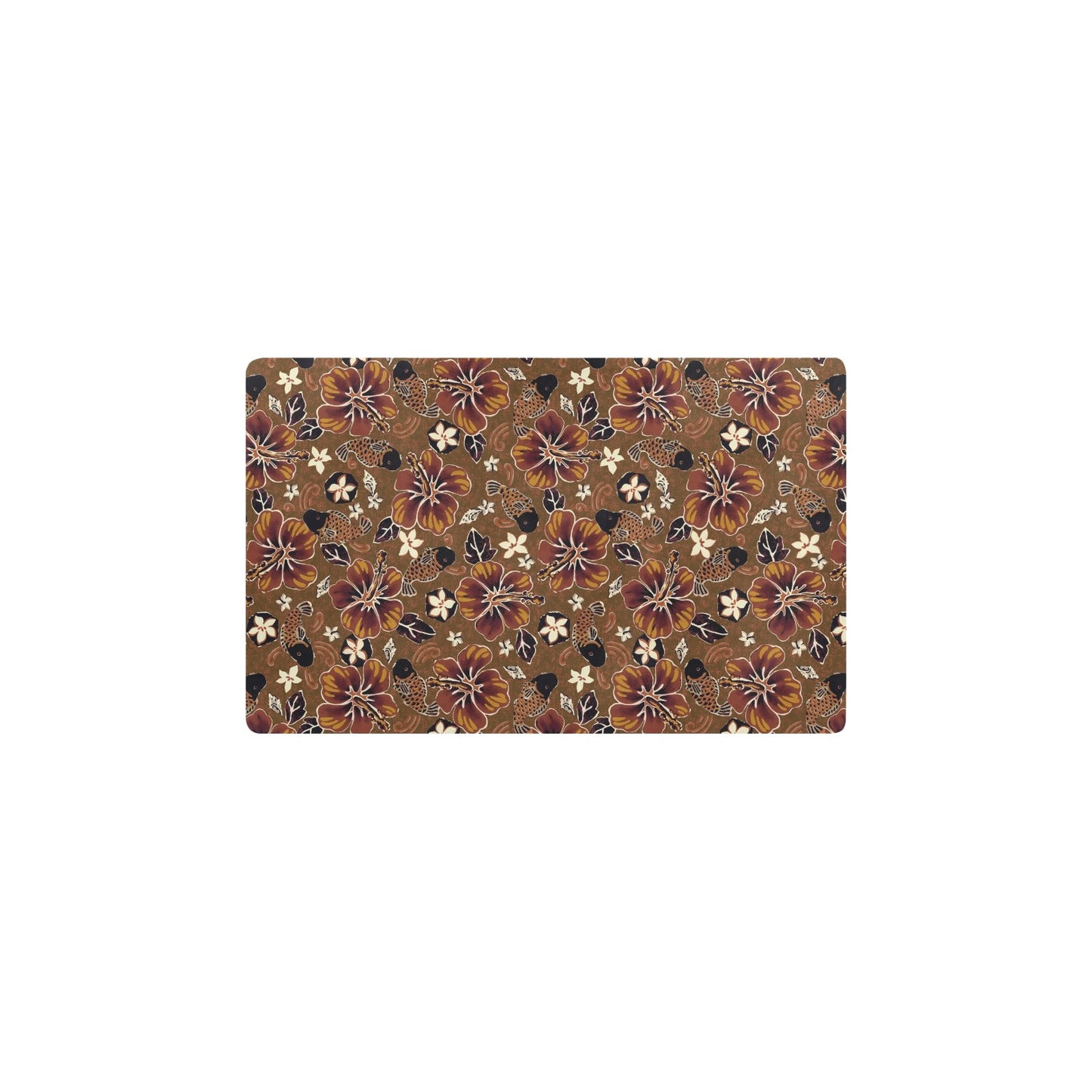 Hawaiian Themed Pattern Print Design H01 Kitchen Mat