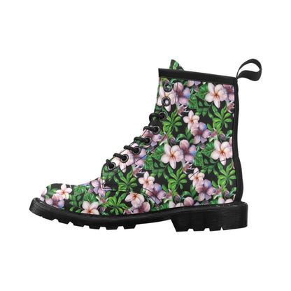 Plumeria Pattern Print Design PM01 Women's Boots