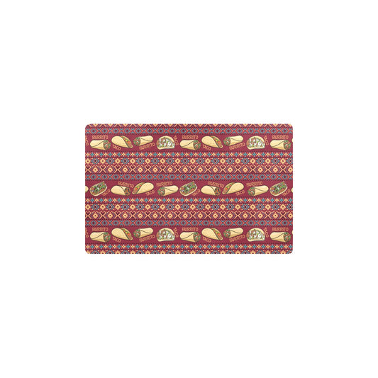 Burrito Taco Print Design LKS302 Kitchen Mat