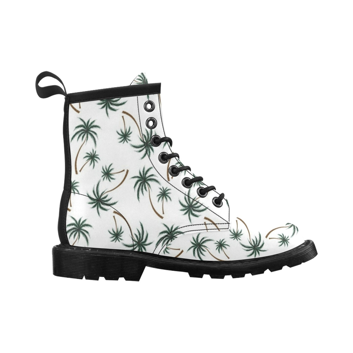Palm Tree Pattern Print Design PT07 Women's Boots