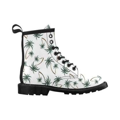 Palm Tree Pattern Print Design PT07 Women's Boots