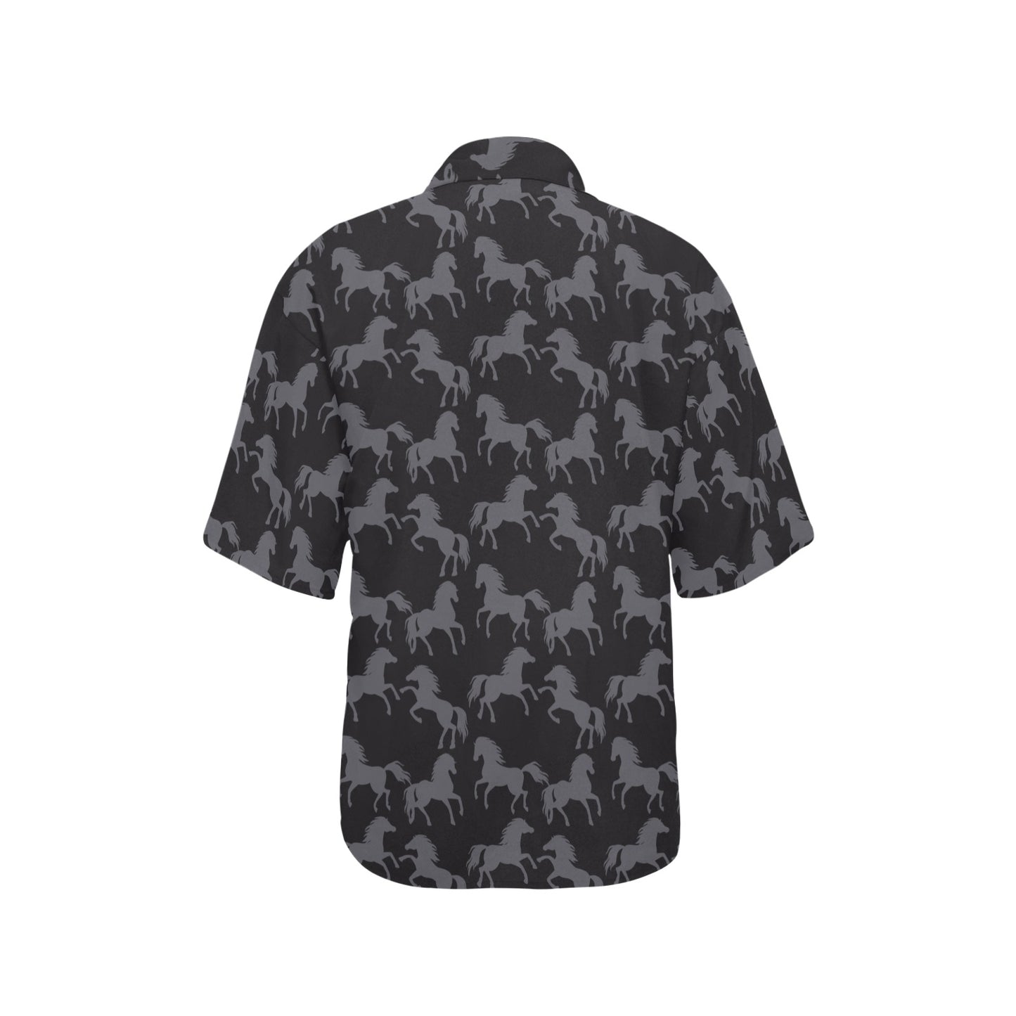 Horse Print Design LKS305 Women's Hawaiian Shirt