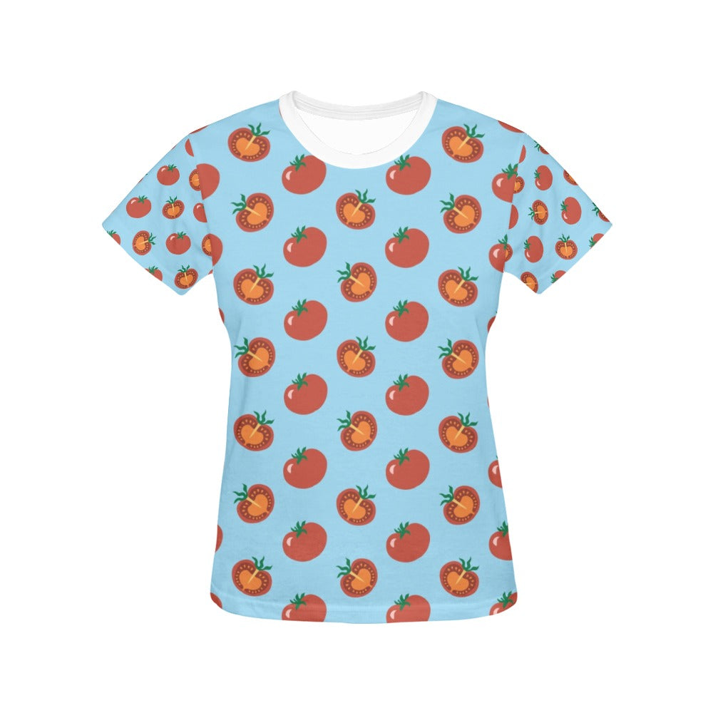 Tomato Print Design LKS304 Women's  T-shirt