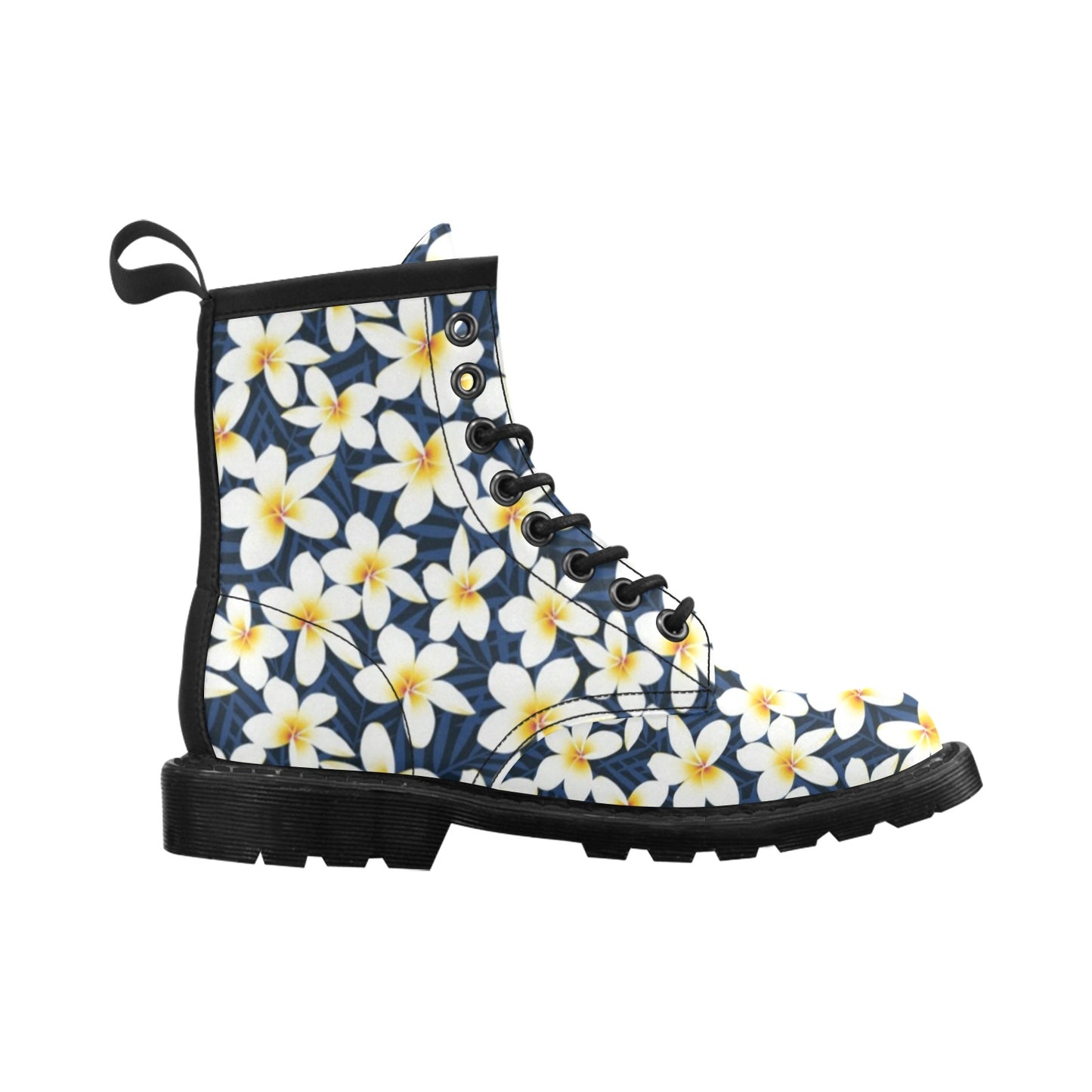 Plumeria Pattern Print Design PM026 Women's Boots