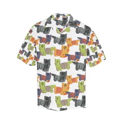 Skye Terriers Print Design LKS301 Men's Hawaiian Shirt