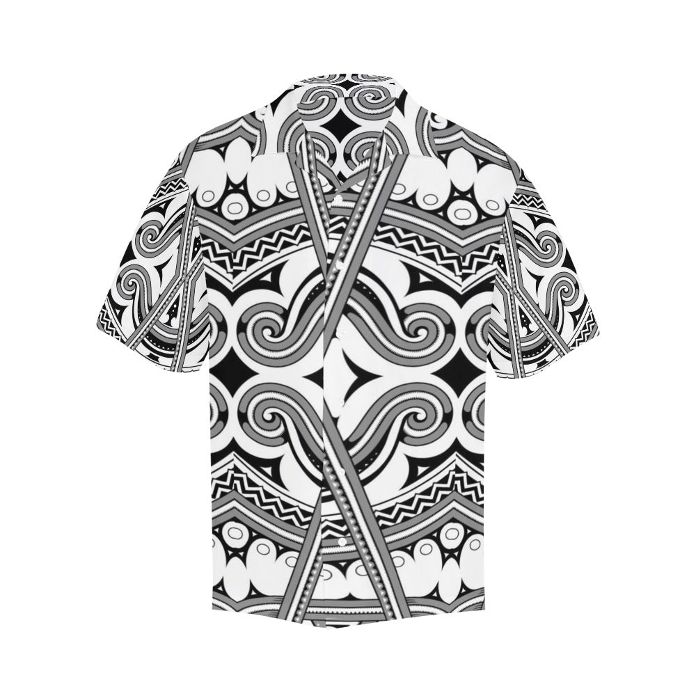 Samoan Pattern Print Design LKS302 Men's Hawaiian Shirt