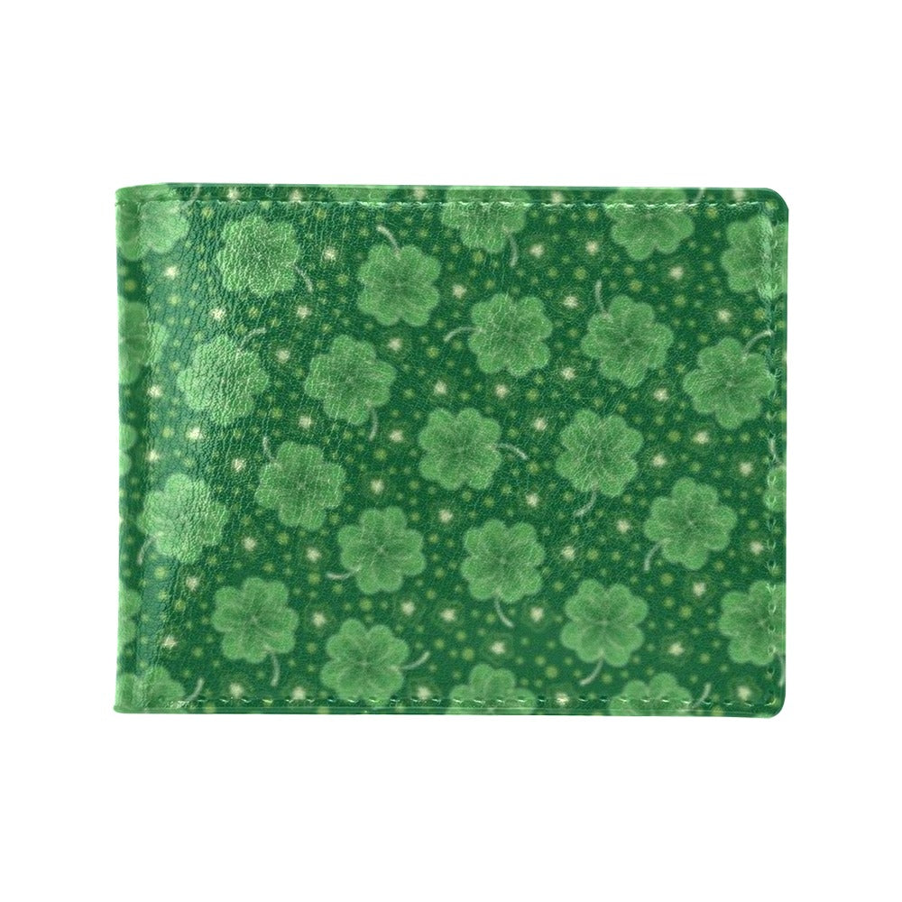 Shamrock Design Print Men's ID Card Wallet
