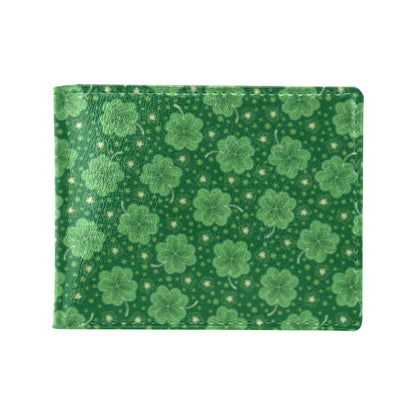 Shamrock Design Print Men's ID Card Wallet
