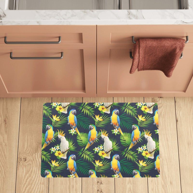 Parrot Pattern Print Design A03 Kitchen Mat