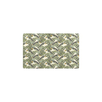 Banana Leaf Pattern Print Design 04 Kitchen Mat
