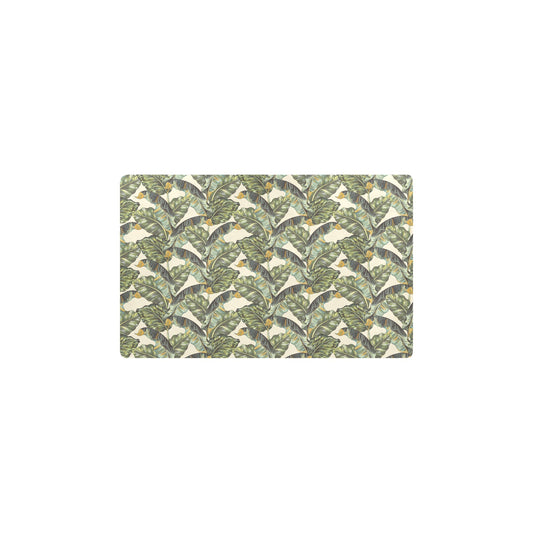 Banana Leaf Pattern Print Design 04 Kitchen Mat