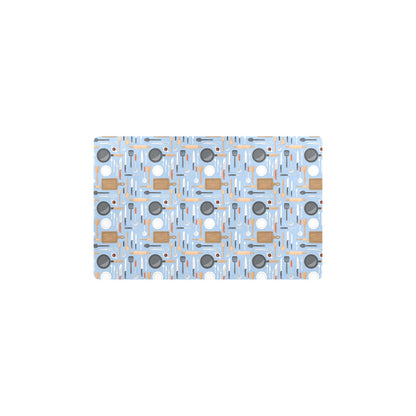 Cooking Kitchen Tools Pattern Print Design 02 Kitchen Mat