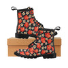 Red Hibiscus Pattern Print Design HB022 Women's Boots