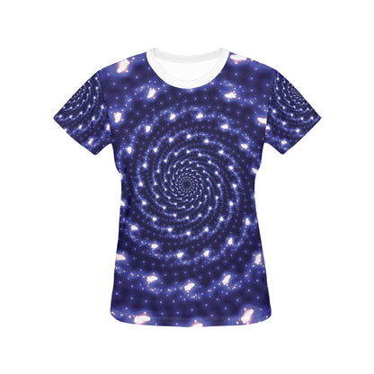 Vortex Print Design LKS305 Women's  T-shirt