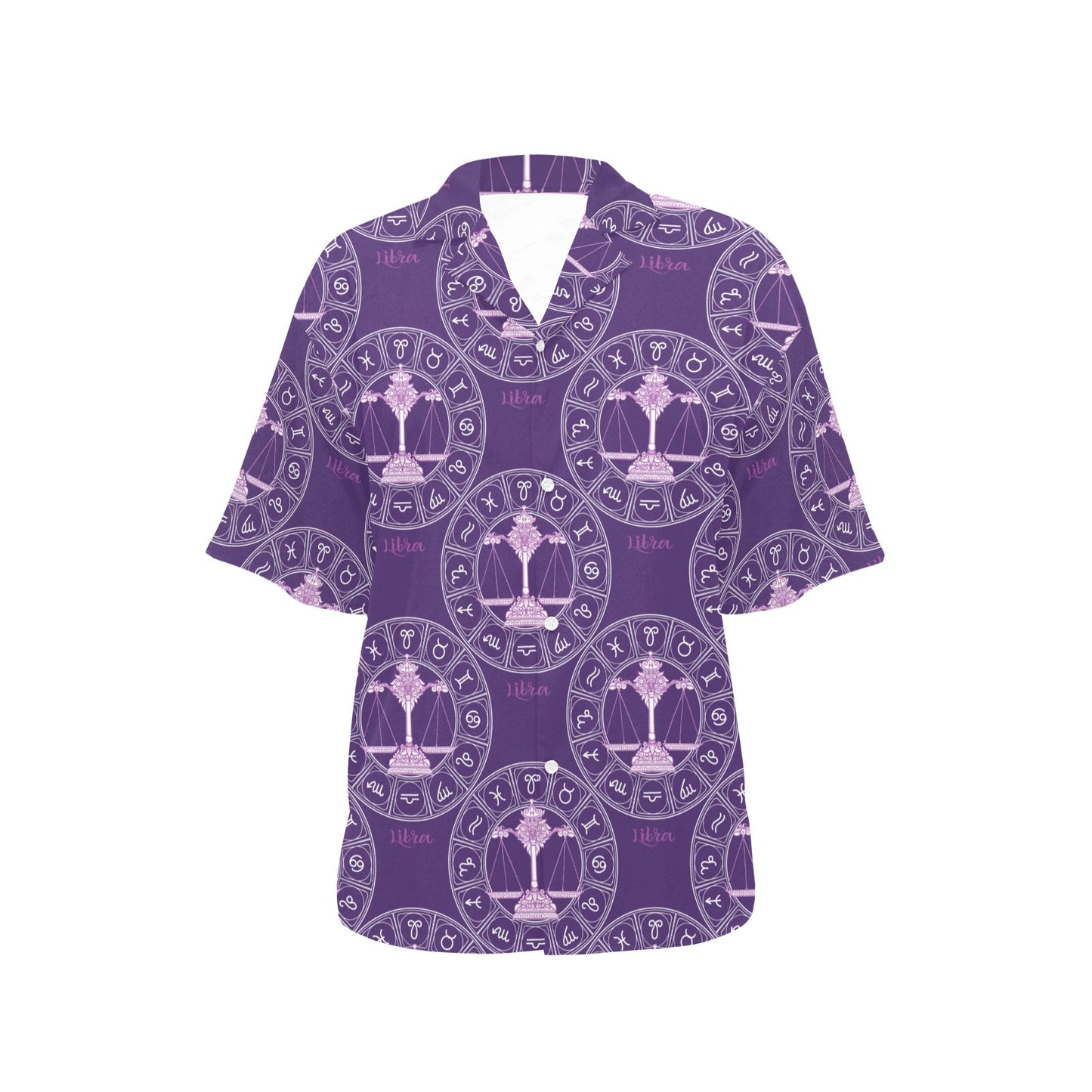 Libra Pattern Print Design 03 Women's Hawaiian Shirt