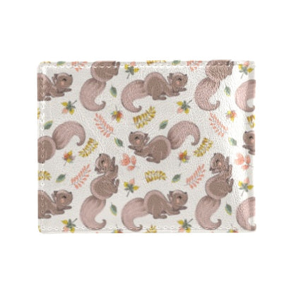 Squirrel Print Design LKS307 Men's ID Card Wallet