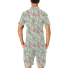 Angel Wings Heart Design Themed Print Men's Romper