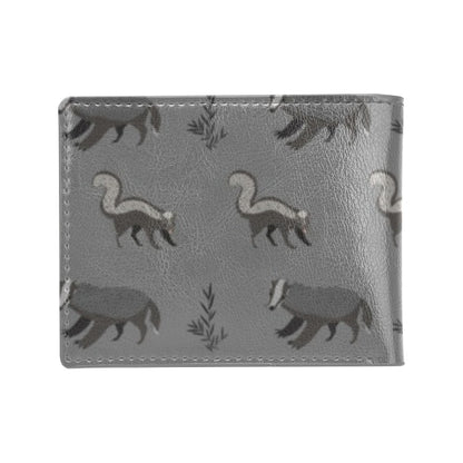 Skunk Print Design LKS301 Men's ID Card Wallet