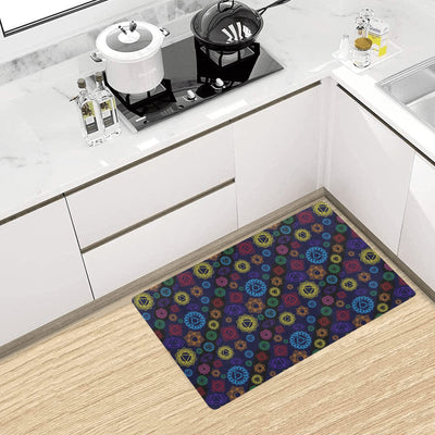 Chakra Colorful Print Pattern Kitchen Mat