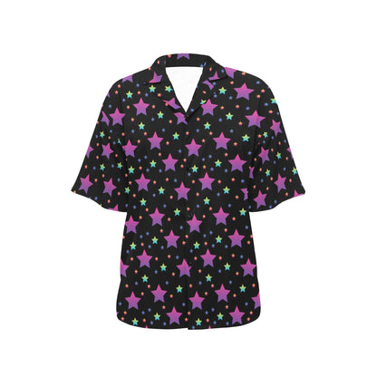 Star Print Design LKS305 Women's Hawaiian Shirt