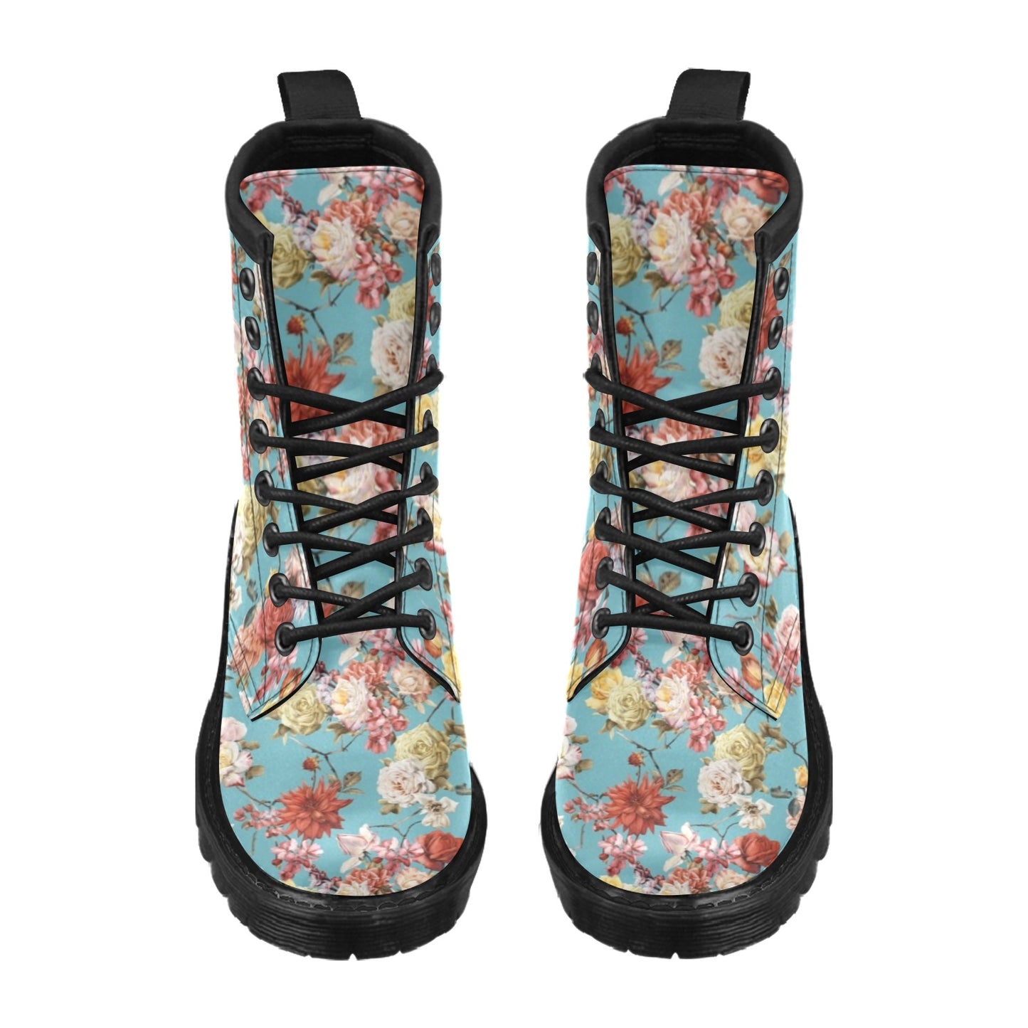 Summer Floral Pattern Print Design SF05 Women's Boots