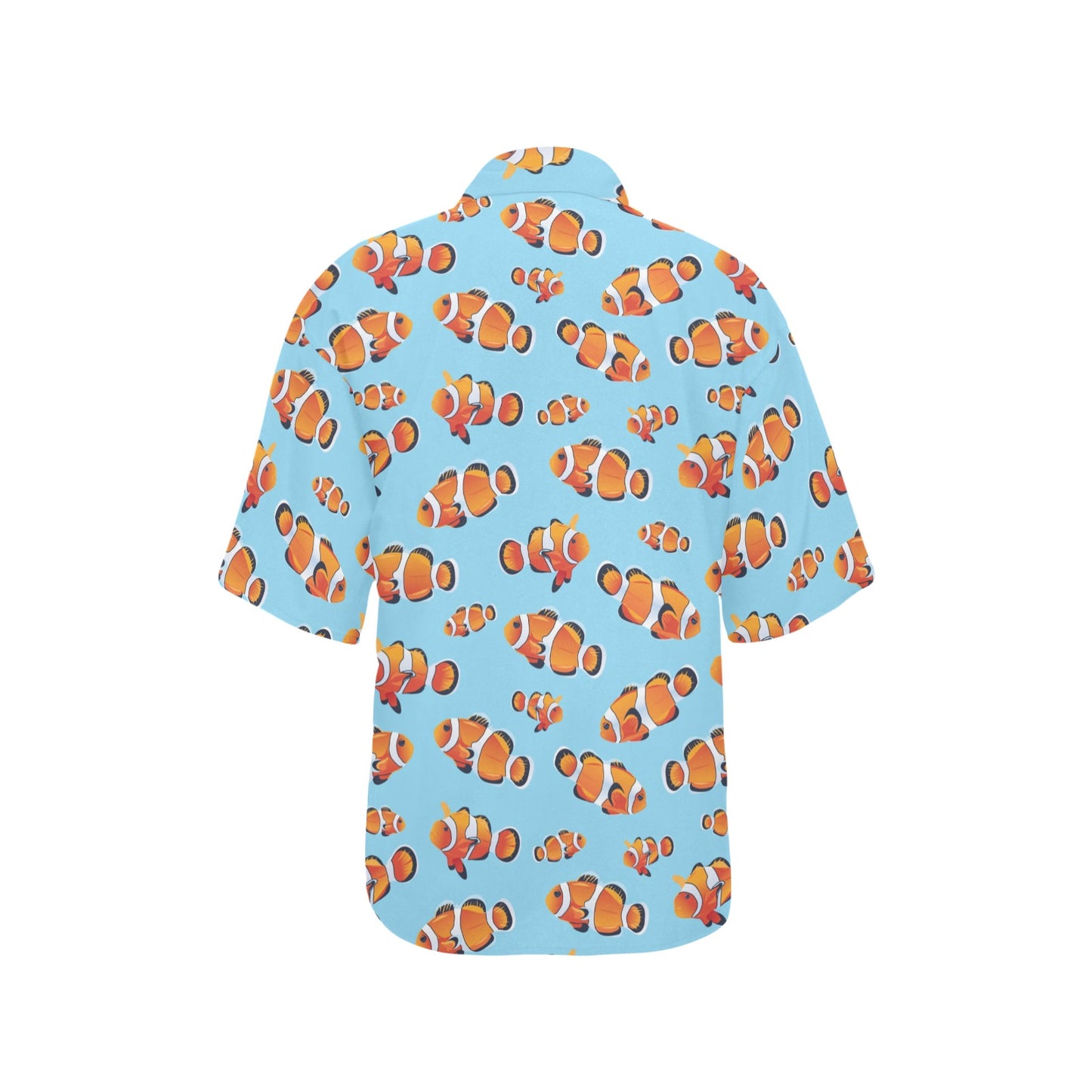 Clownfish Pattern Print Design 01 Women's Hawaiian Shirt