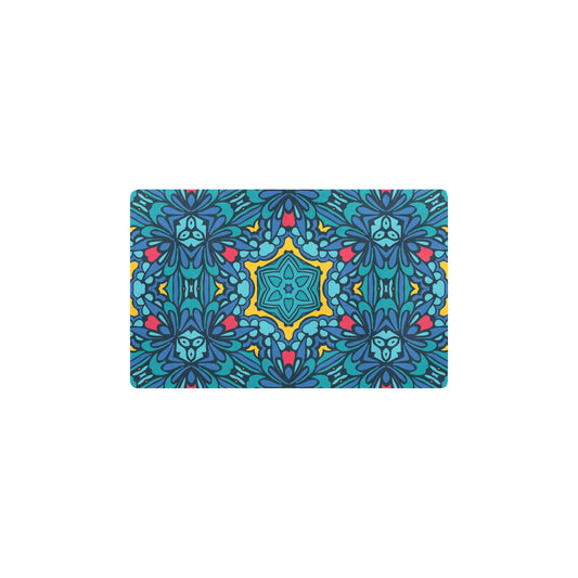 Kaleidoscope Pattern Print Design 04 Kitchen Mat