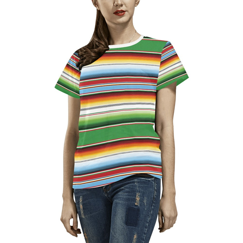 Serape Print Design LKS302 Women's  T-shirt