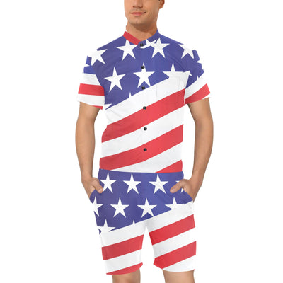 American flag Print Men's Romper