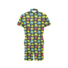 Elephant Neon Color Print Pattern Men's Romper