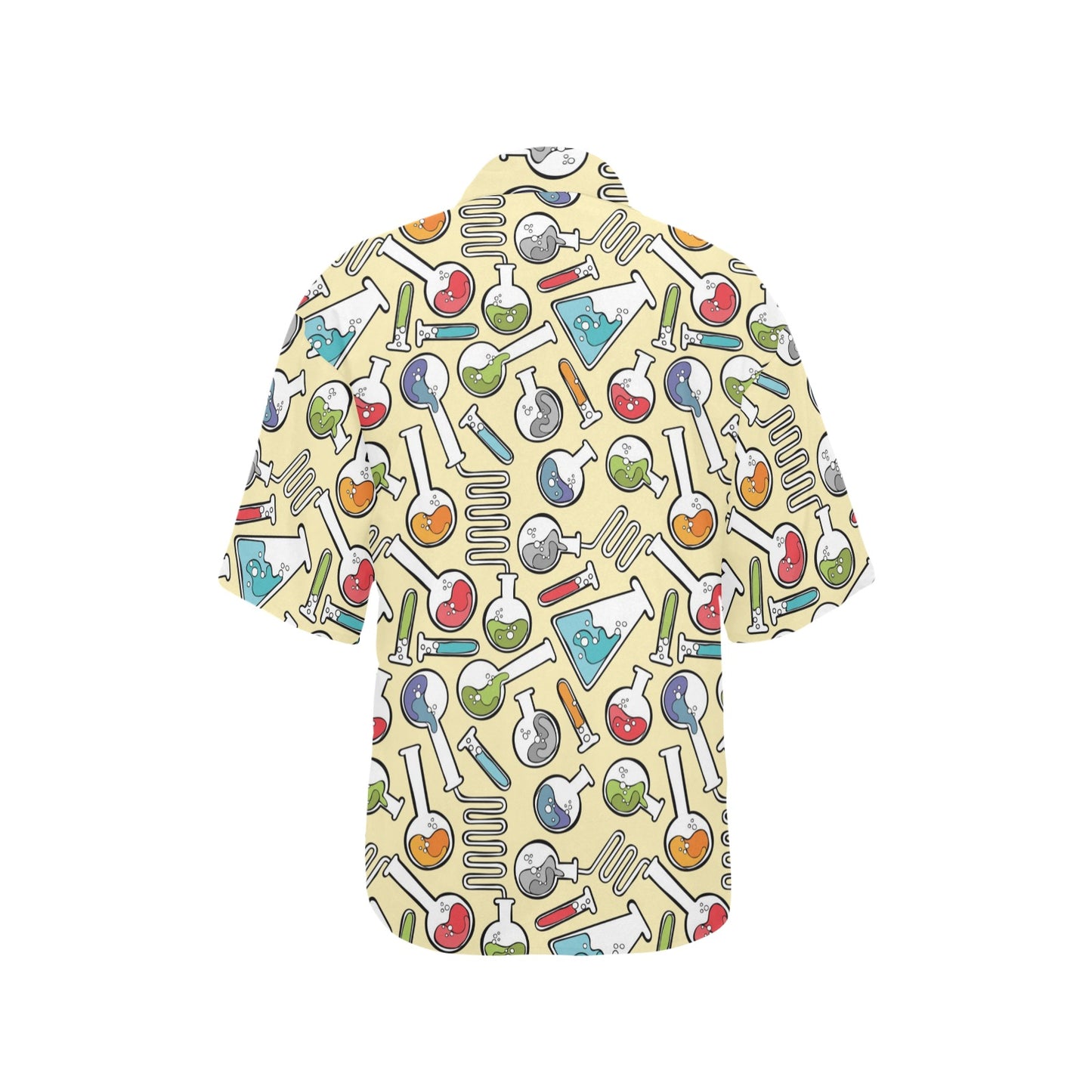 Chemical Pattern Print Design 04 Women's Hawaiian Shirt