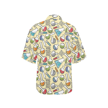 Chemical Pattern Print Design 04 Women's Hawaiian Shirt