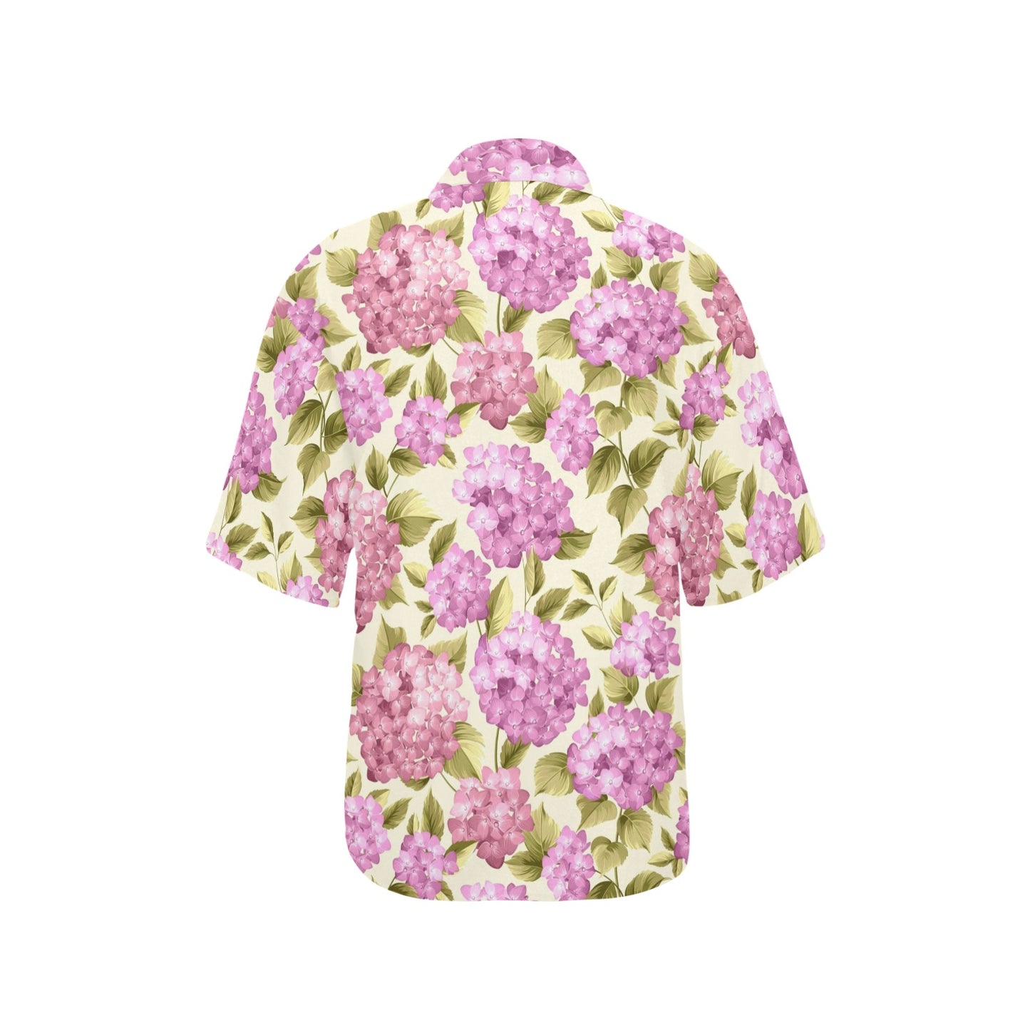 Hydrangea Pattern Print Design HD05 Women's Hawaiian Shirt