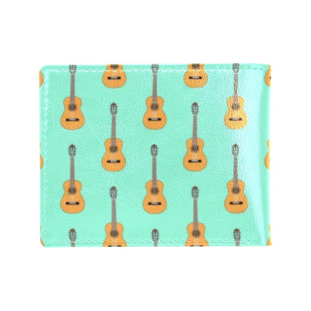 Acoustic Guitar Print Design LKS403 Men's ID Card Wallet