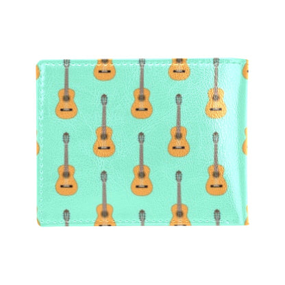 Acoustic Guitar Print Design LKS403 Men's ID Card Wallet