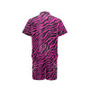 Pink Zebra Men's Romper